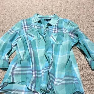 Green plaid flannel size xxl